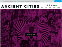Tablet Screenshot of ancientcitiesband.com